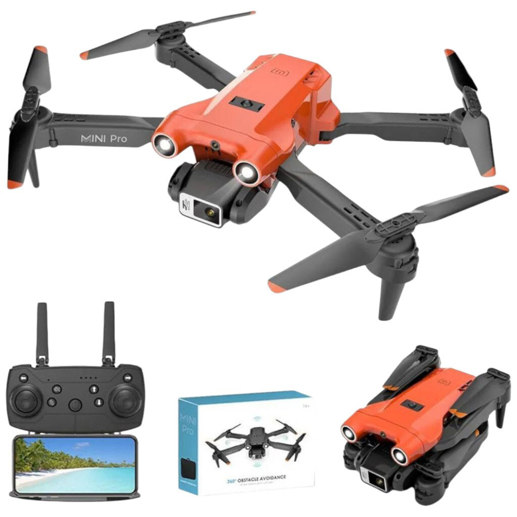 Квадрокоптер на радиоуправлении: аккумулятор, USB-кабель, отвертка, пульт, подсветка, HD камера, сумка для хранения, приложение, в коробке, Mic - № 2 Квадрокоптер на радиоуправлении: аккумулятор, USB-кабель, отвертка, пульт, подсветка, HD камера, сумка для хранения, приложение, в коробке, Mic - № 2