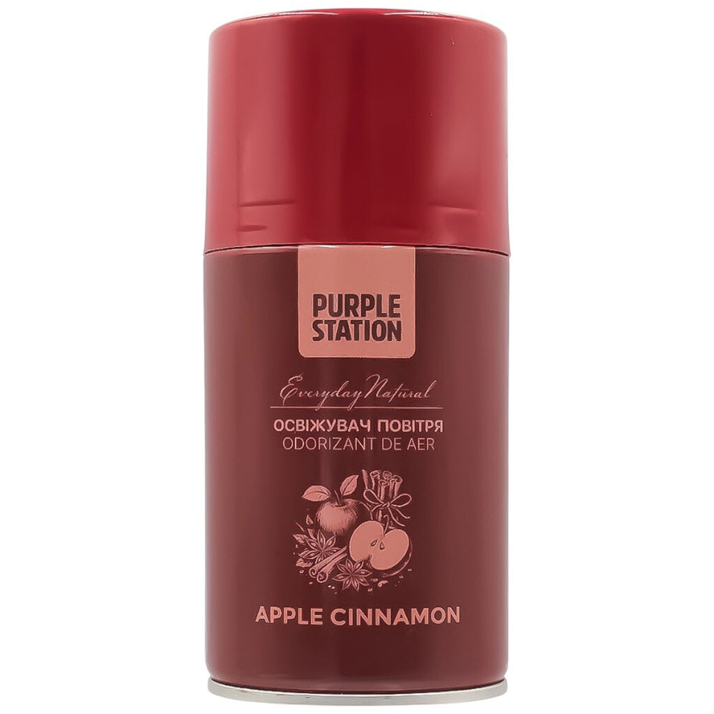 Баллон сменный для автораспыления Purple Station Apple&Cinamon, 260 мл - № 1 Баллон сменный для автораспыления Purple Station Apple&Cinamon, 260 мл - № 1