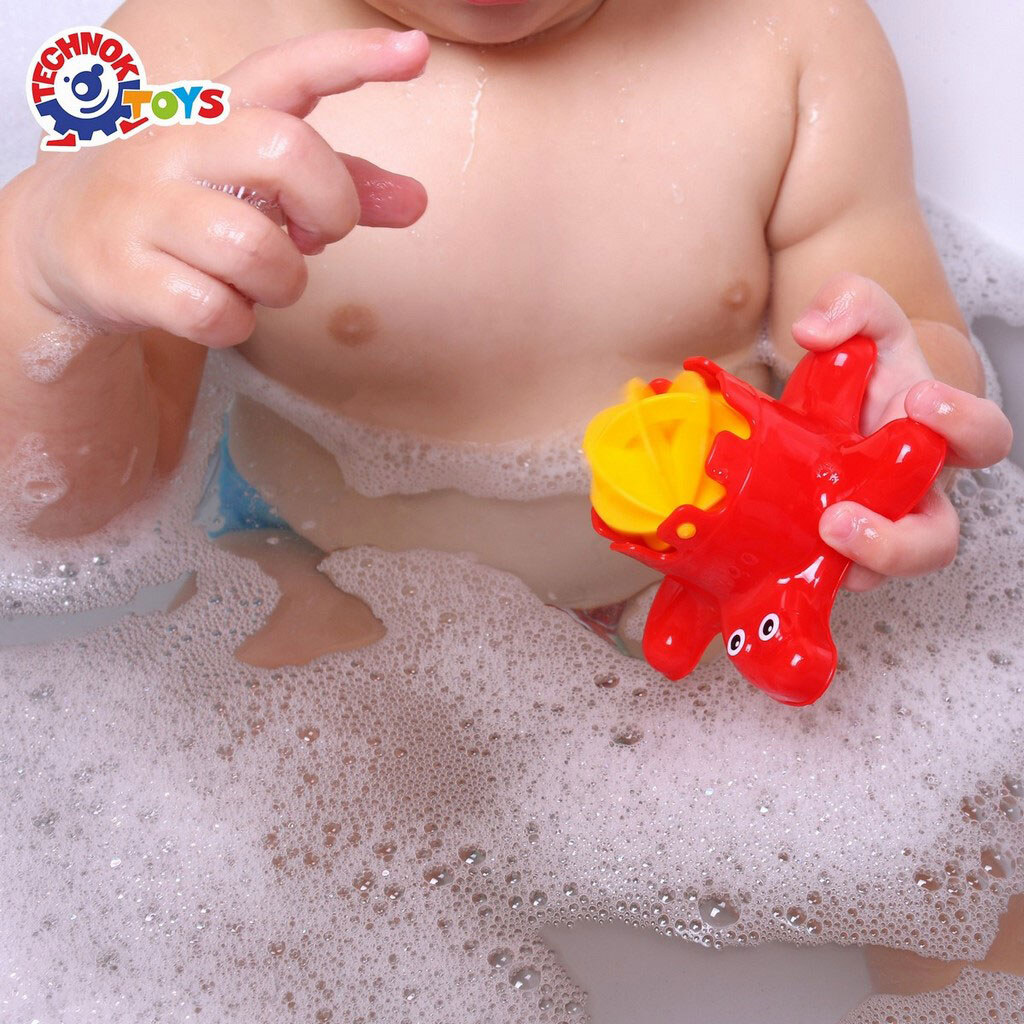 Набор игрушек для купания пластиковых "Пирамидка", Технок - № 3 Набор игрушек для купания пластиковых "Пирамидка", Технок - № 3
