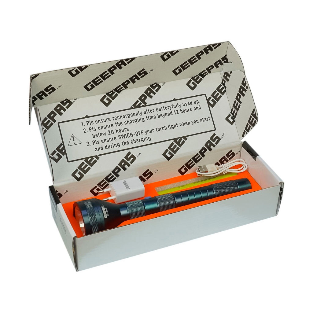 Фонарик Geepas GFL-3805N, Серый - № 4 Фонарик Geepas GFL-3805N, Серый - № 4