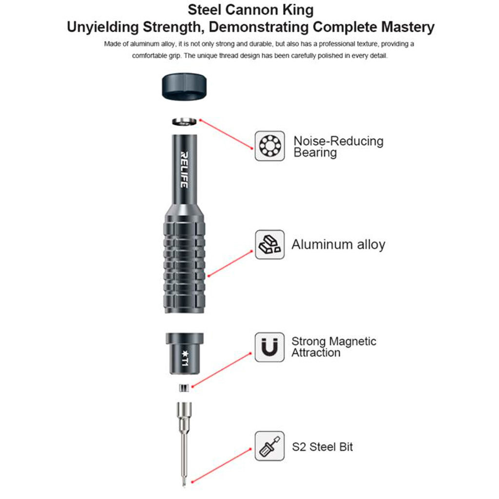 Викрутка Relife RL-730 Steel King - № 2 Викрутка Relife RL-730 Steel King - № 2