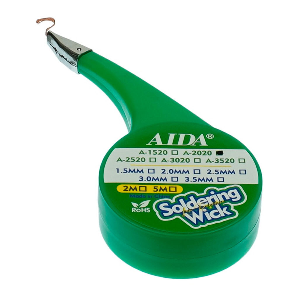 Очиститель припоя Aida A-2020, 2 мм. - № 1 Очиститель припоя Aida A-2020, 2 мм. - № 1