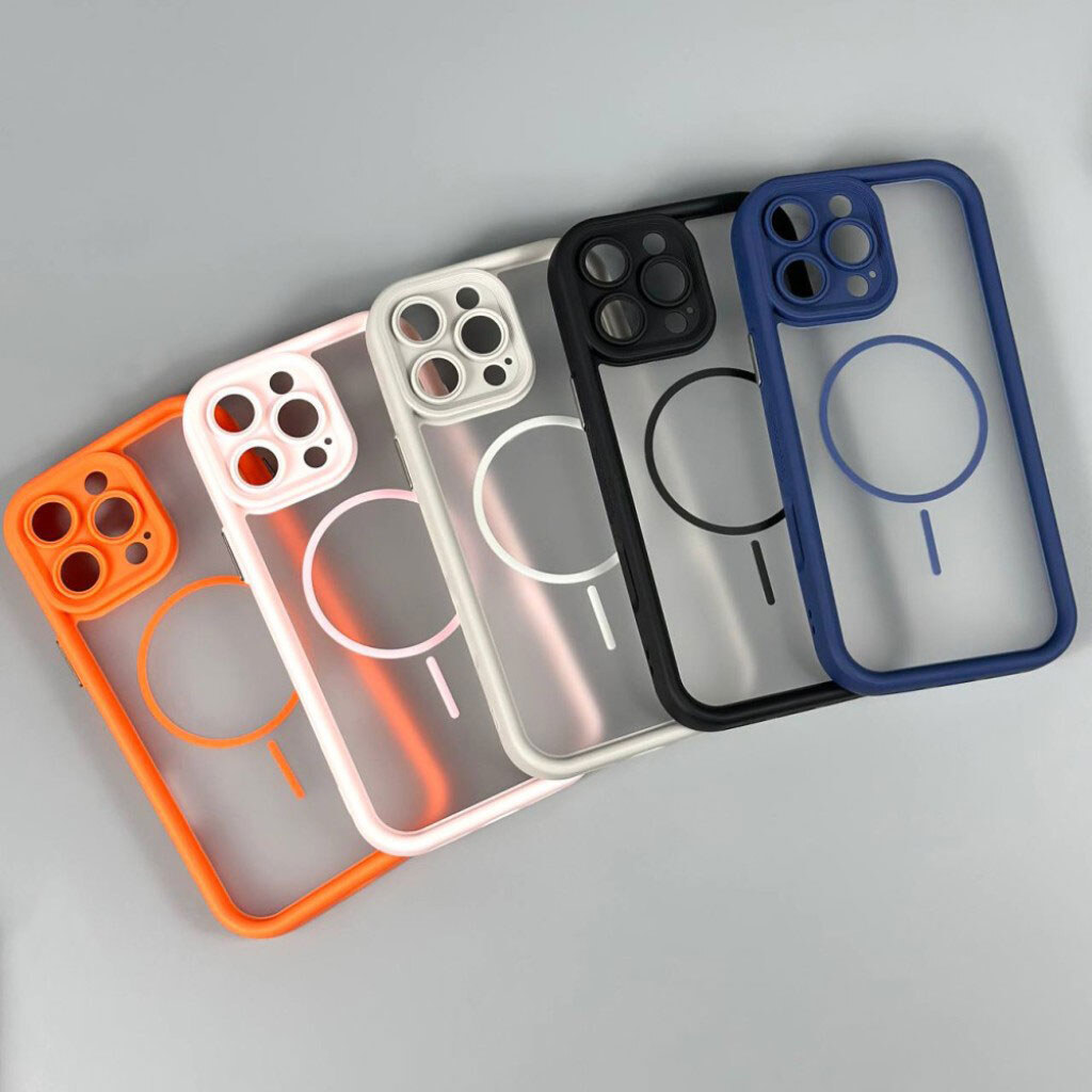 Чехол (накладка) Apple iPhone 11, Clear Shock Thin, MagSafe, Розовый - № 12 Чехол (накладка) Apple iPhone 11, Clear Shock Thin, MagSafe, Розовый - № 12