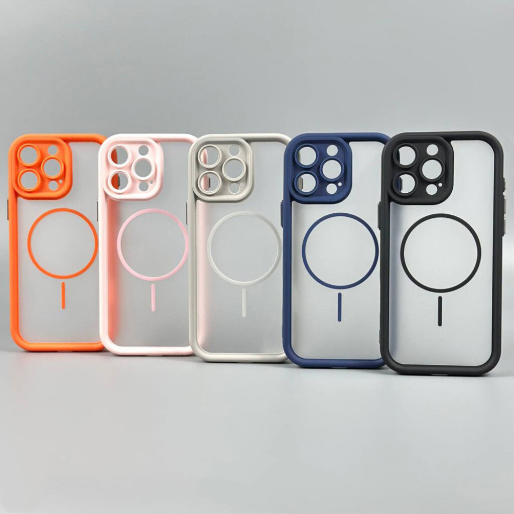 Чехол (накладка) Apple iPhone 13 Pro, Clear Shock Thin, MagSafe, Оранжевый - № 10 Чехол (накладка) Apple iPhone 13 Pro, Clear Shock Thin, MagSafe, Оранжевый - № 10