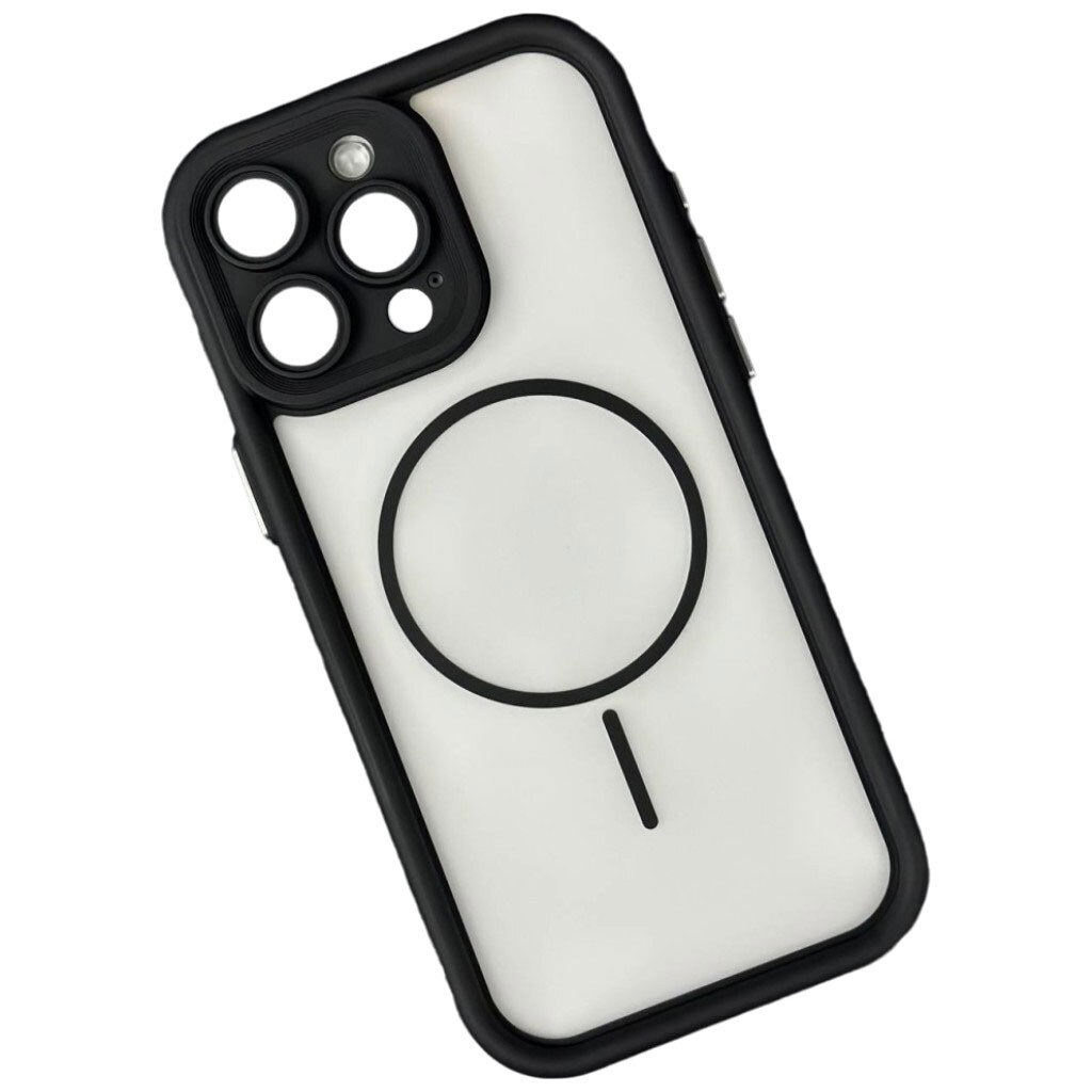 Чехол (накладка) Apple iPhone 13, Clear Shock Thin, MagSafe, Черный - № 1 Чехол (накладка) Apple iPhone 13, Clear Shock Thin, MagSafe, Черный - № 1