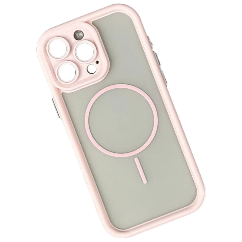 Чехол (накладка) Apple iPhone 14 Pro Max, Clear Shock Thin, MagSafe, Розовый - № 1 Чехол (накладка) Apple iPhone 14 Pro Max, Clear Shock Thin, MagSafe, Розовый - № 1