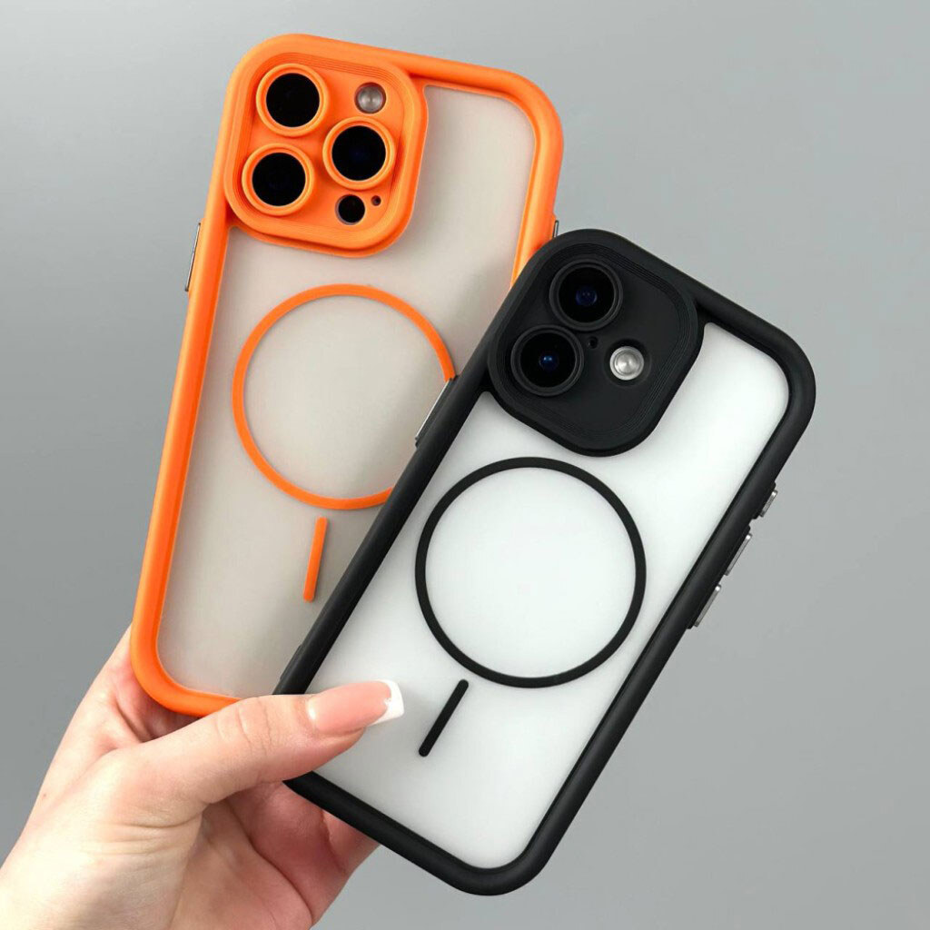 Чехол (накладка) Apple iPhone 14 Pro, Clear Shock Thin, MagSafe, Черный - № 5 Чехол (накладка) Apple iPhone 14 Pro, Clear Shock Thin, MagSafe, Черный - № 5