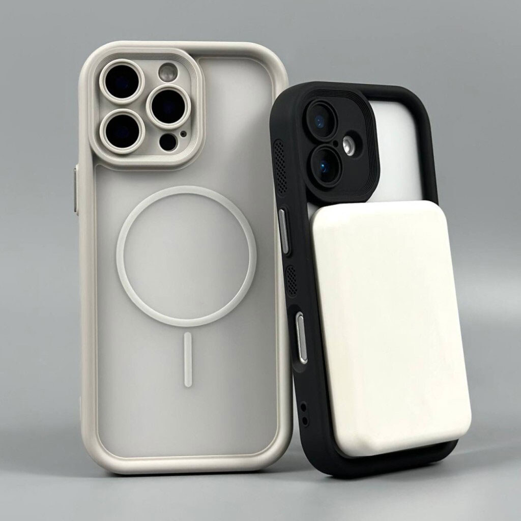 Чохол (накладка) Apple iPhone 15 Pro Max, Clear Shock Thin, MagSafe, Сірий - № 8 Чохол (накладка) Apple iPhone 15 Pro Max, Clear Shock Thin, MagSafe, Сірий - № 8