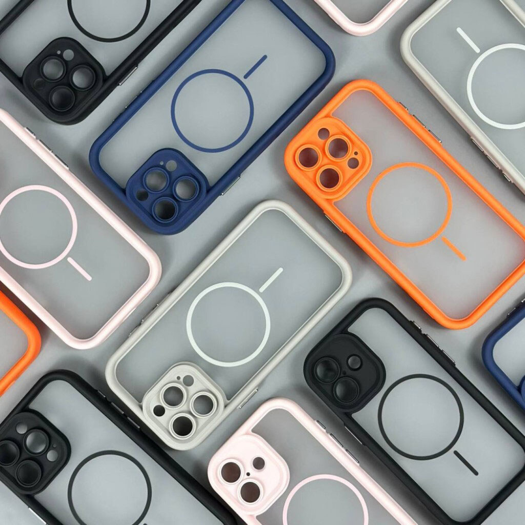 Чехол (накладка) Apple iPhone 15 Pro Max, Clear Shock Thin, MagSafe, Черный - № 3 Чехол (накладка) Apple iPhone 15 Pro Max, Clear Shock Thin, MagSafe, Черный - № 3