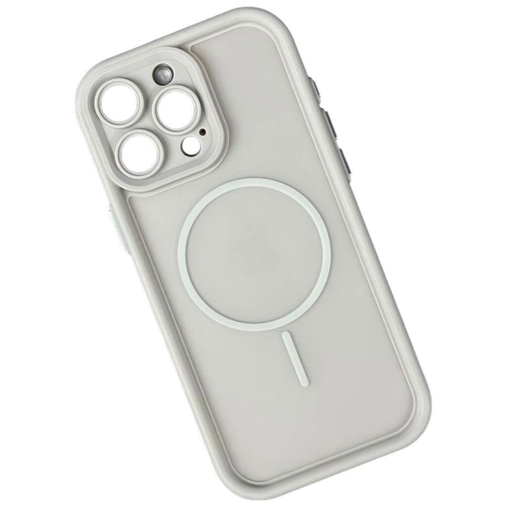 Чехол (накладка) Apple iPhone 16 Pro, Clear Shock Thin, MagSafe, Серый - № 1 Чехол (накладка) Apple iPhone 16 Pro, Clear Shock Thin, MagSafe, Серый - № 1