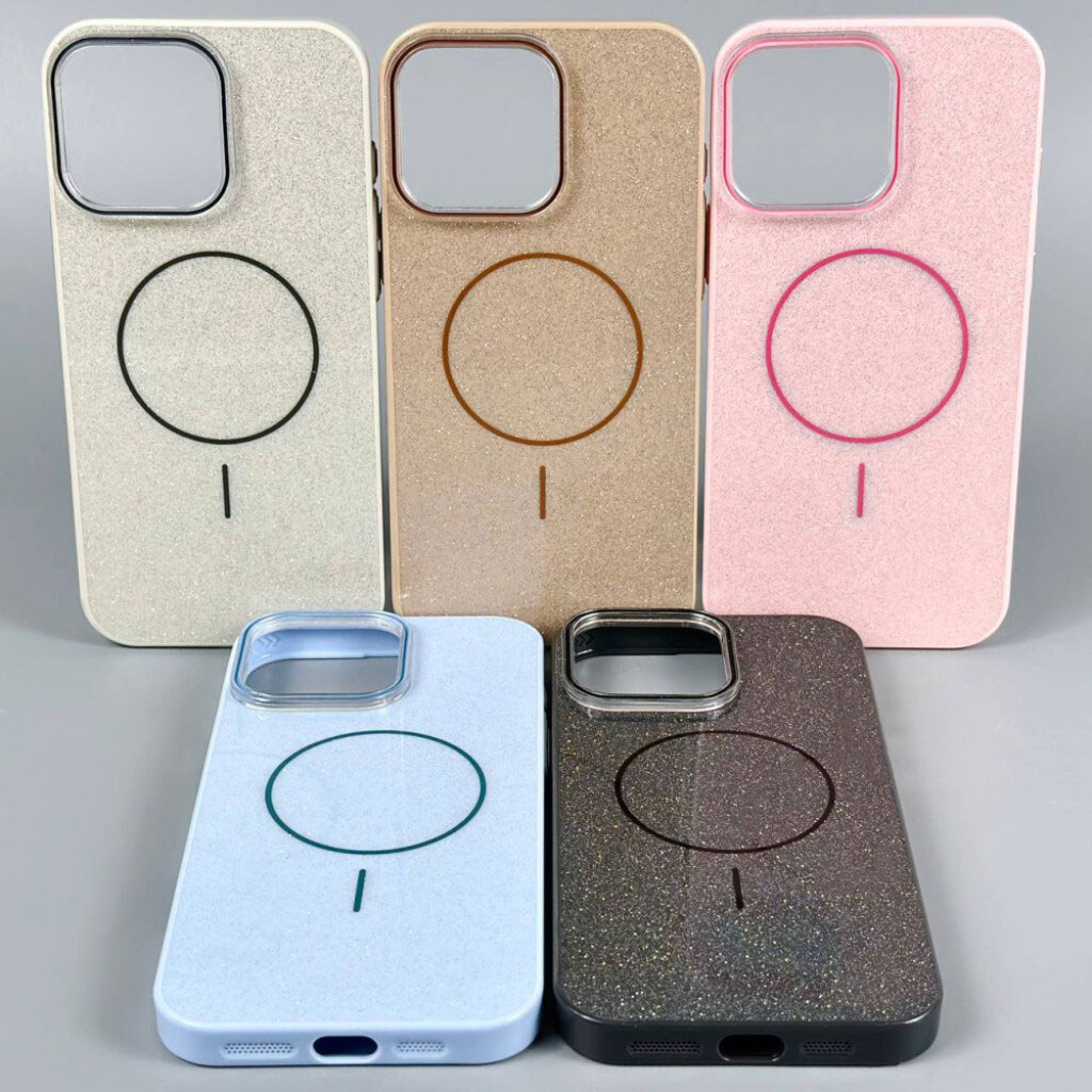 Чохол (накладка) Apple iPhone 16, Color Glitter, MagSafe, Молочний - № 2 Чохол (накладка) Apple iPhone 16, Color Glitter, MagSafe, Молочний - № 2