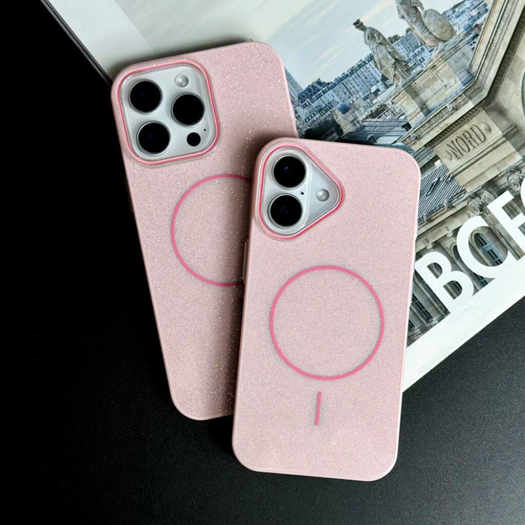 Чехол (накладка) Apple iPhone 17, Color Glitter, MagSafe, Голубой - № 11 Чехол (накладка) Apple iPhone 17, Color Glitter, MagSafe, Голубой - № 11