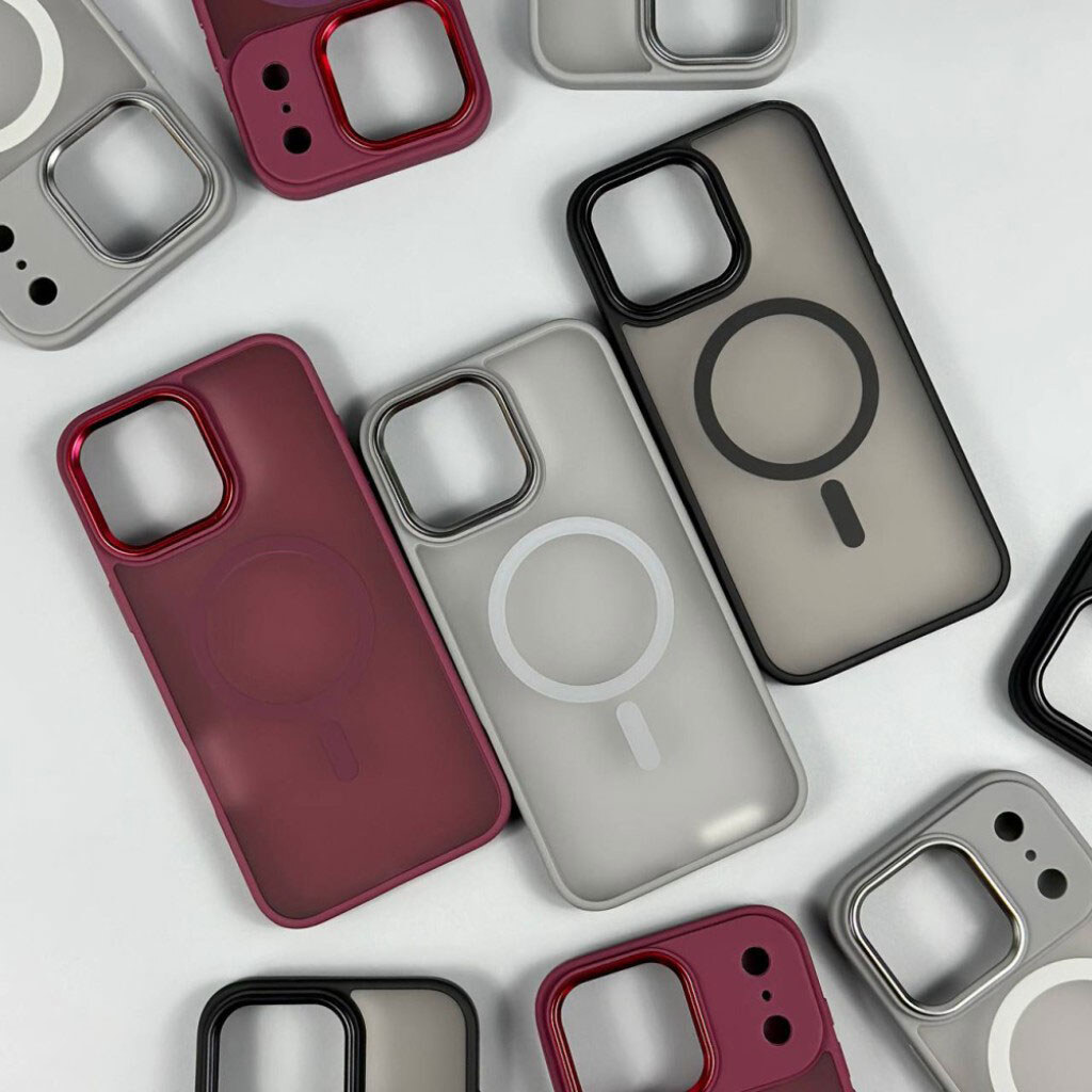 Чехол (накладка) Apple iPhone 13, Color Matte, MagSafe, Серый - № 6 Чехол (накладка) Apple iPhone 13, Color Matte, MagSafe, Серый - № 6