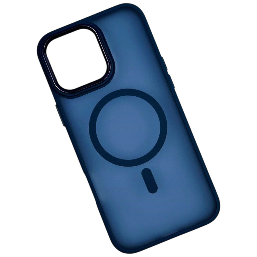 Чехол (накладка) Apple iPhone 12 Pro Max, Color Matte, MagSafe, Deep Blue, Синий - № 1 Чехол (накладка) Apple iPhone 12 Pro Max, Color Matte, MagSafe, Deep Blue, Синий - № 1