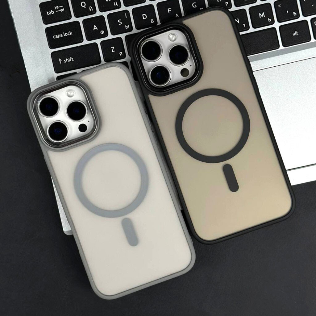 Чехол (накладка) Apple iPhone 17 Pro, Color Matte, MagSafe, Серый - № 9 Чехол (накладка) Apple iPhone 17 Pro, Color Matte, MagSafe, Серый - № 9