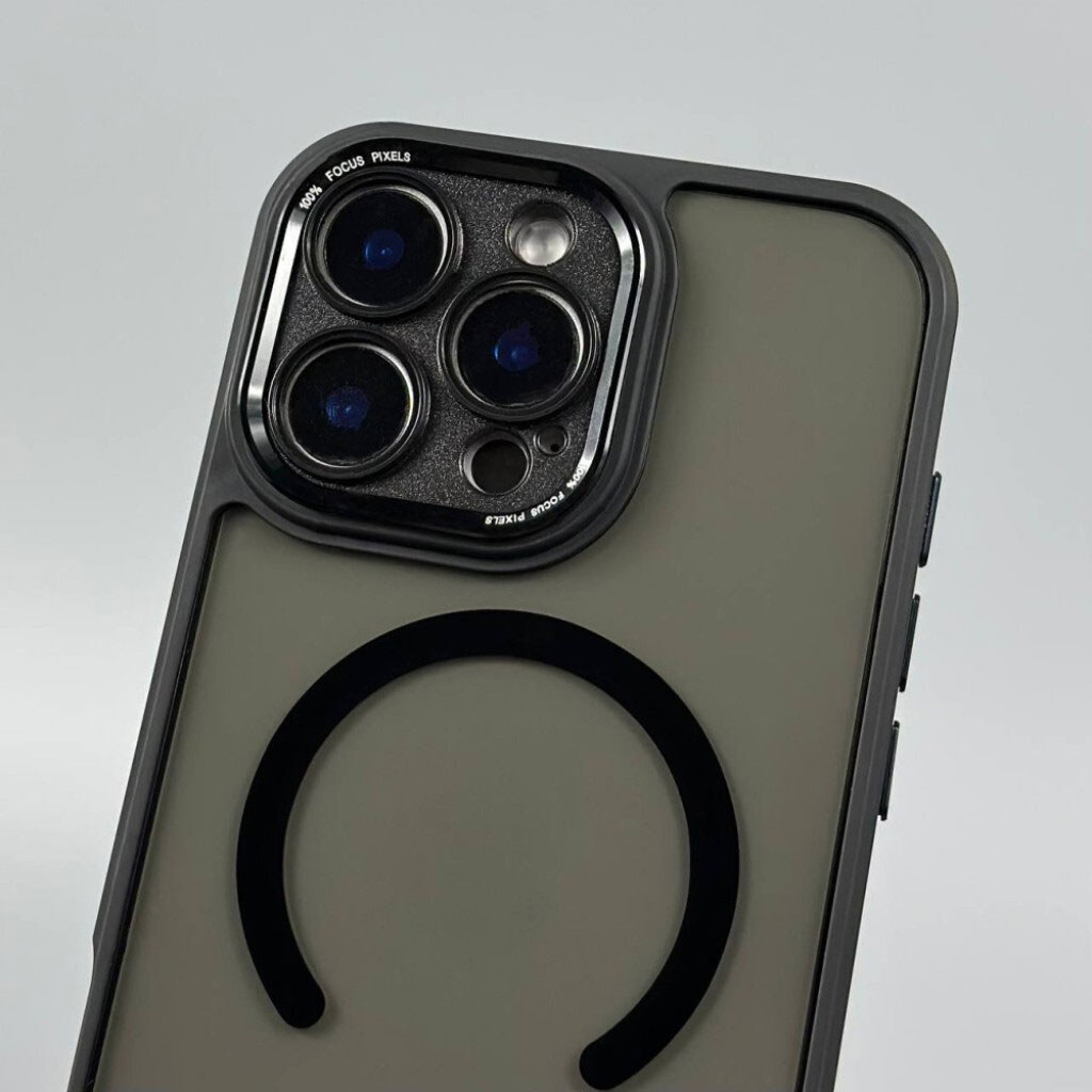 Чехол (накладка) Apple iPhone 11, Focus Pixels, MagSafe, Бежевый - № 11 Чехол (накладка) Apple iPhone 11, Focus Pixels, MagSafe, Бежевый - № 11