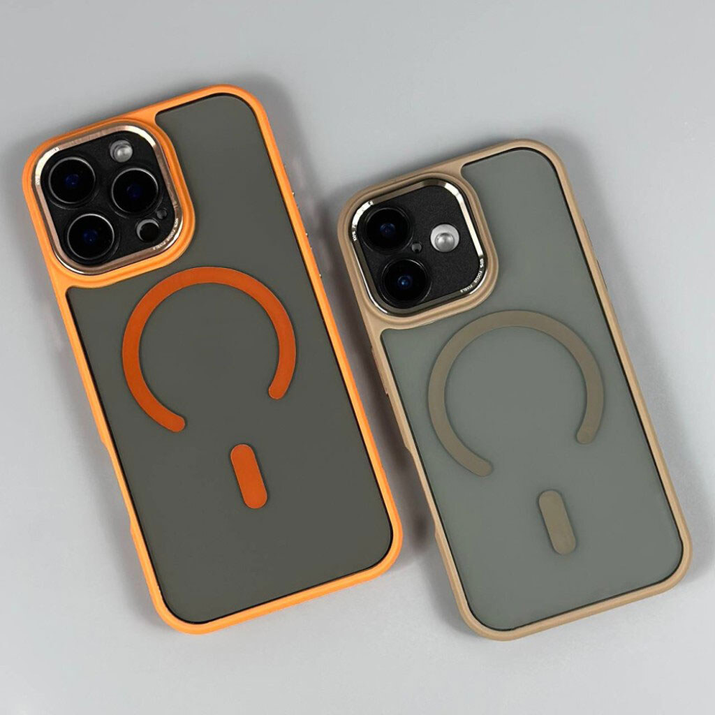 Чехол (накладка) Apple iPhone 11, Focus Pixels, MagSafe, Бежевый - № 12 Чехол (накладка) Apple iPhone 11, Focus Pixels, MagSafe, Бежевый - № 12