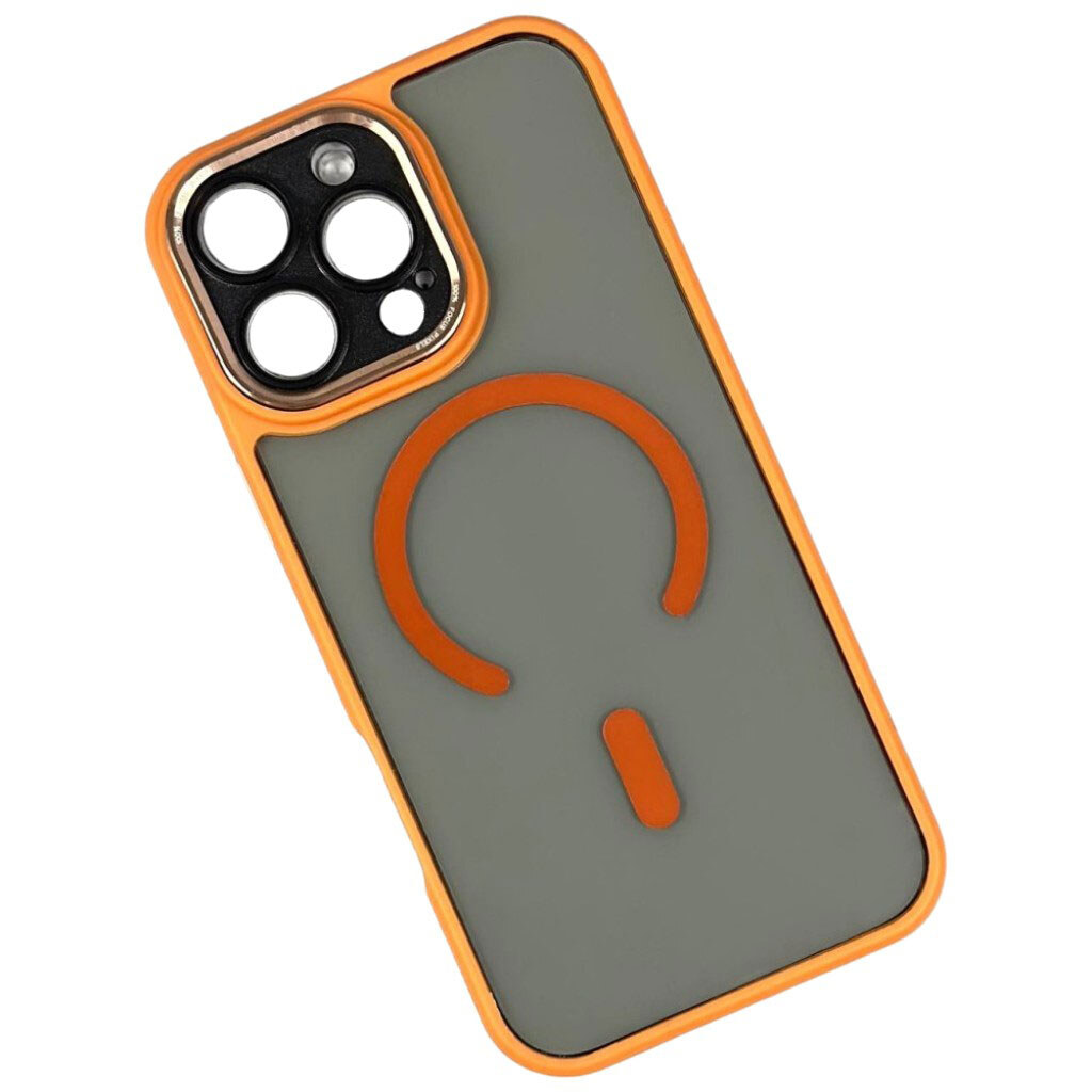 Чехол (накладка) Apple iPhone 13 Pro, Focus Pixels, MagSafe, Оранжевый - № 1 Чехол (накладка) Apple iPhone 13 Pro, Focus Pixels, MagSafe, Оранжевый - № 1