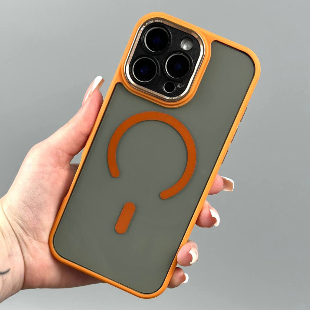 Чехол (накладка) Apple iPhone 15, Focus Pixels, MagSafe, Бежевый - № 4 Чехол (накладка) Apple iPhone 15, Focus Pixels, MagSafe, Бежевый - № 4