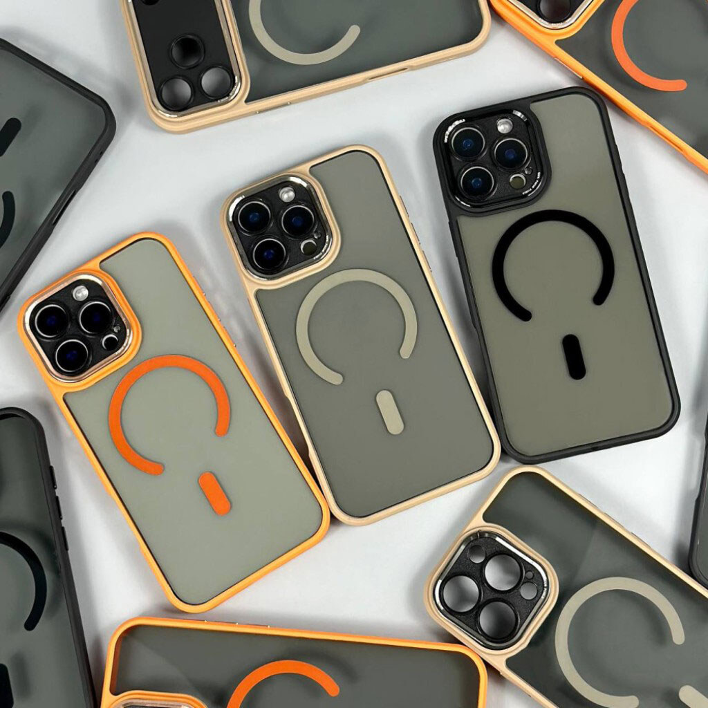 Чохол (накладка) Apple iPhone 16, Focus Pixels, MagSafe, Бежевий - № 3 Чохол (накладка) Apple iPhone 16, Focus Pixels, MagSafe, Бежевий - № 3