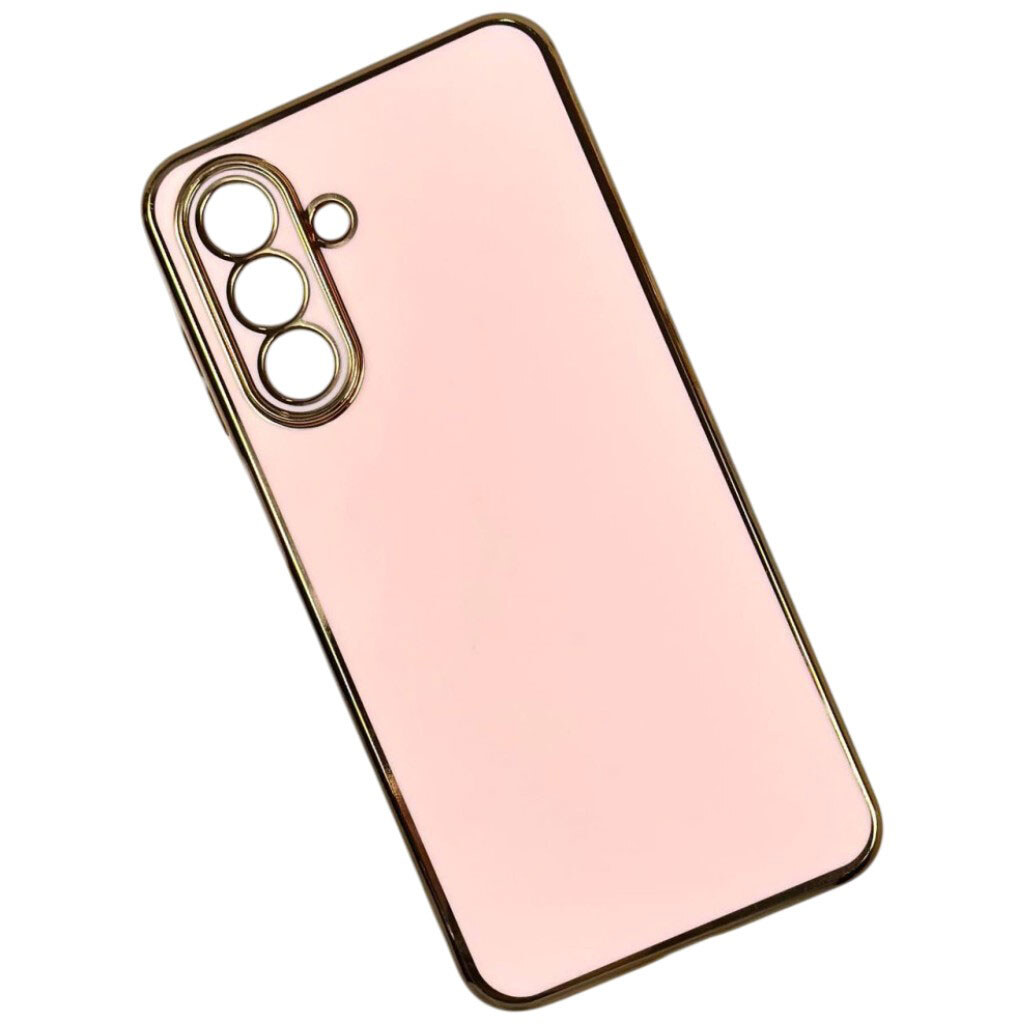Чехол (накладка) Samsung A175 Galaxy A17 4G, Golden Line Separate Camera, Бежевый - № 1 Чехол (накладка) Samsung A175 Galaxy A17 4G, Golden Line Separate Camera, Бежевый - № 1