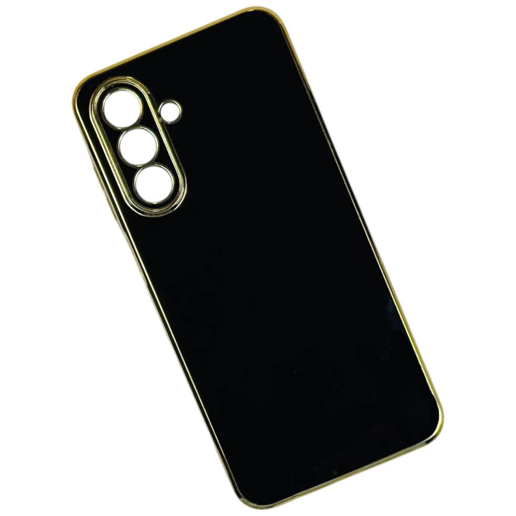 Чехол (накладка) Xiaomi 15T, Golden Line Separate Camera, Черный - № 1 Чехол (накладка) Xiaomi 15T, Golden Line Separate Camera, Черный - № 1