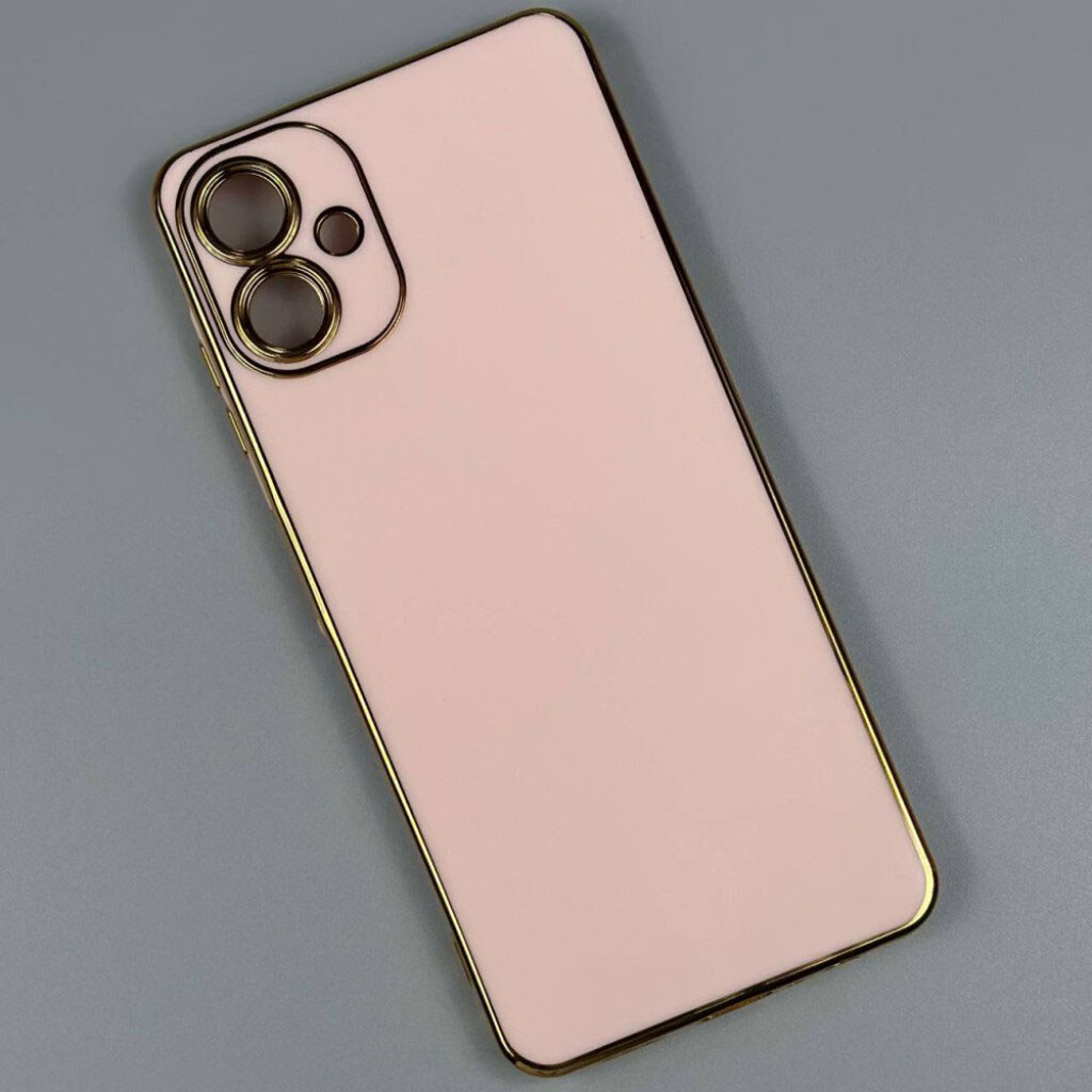 Чехол (накладка) Xiaomi Poco C65 / Redmi 13C, Golden Line Separate Camera, Бежевый - № 3 Чехол (накладка) Xiaomi Poco C65 / Redmi 13C, Golden Line Separate Camera, Бежевый - № 3