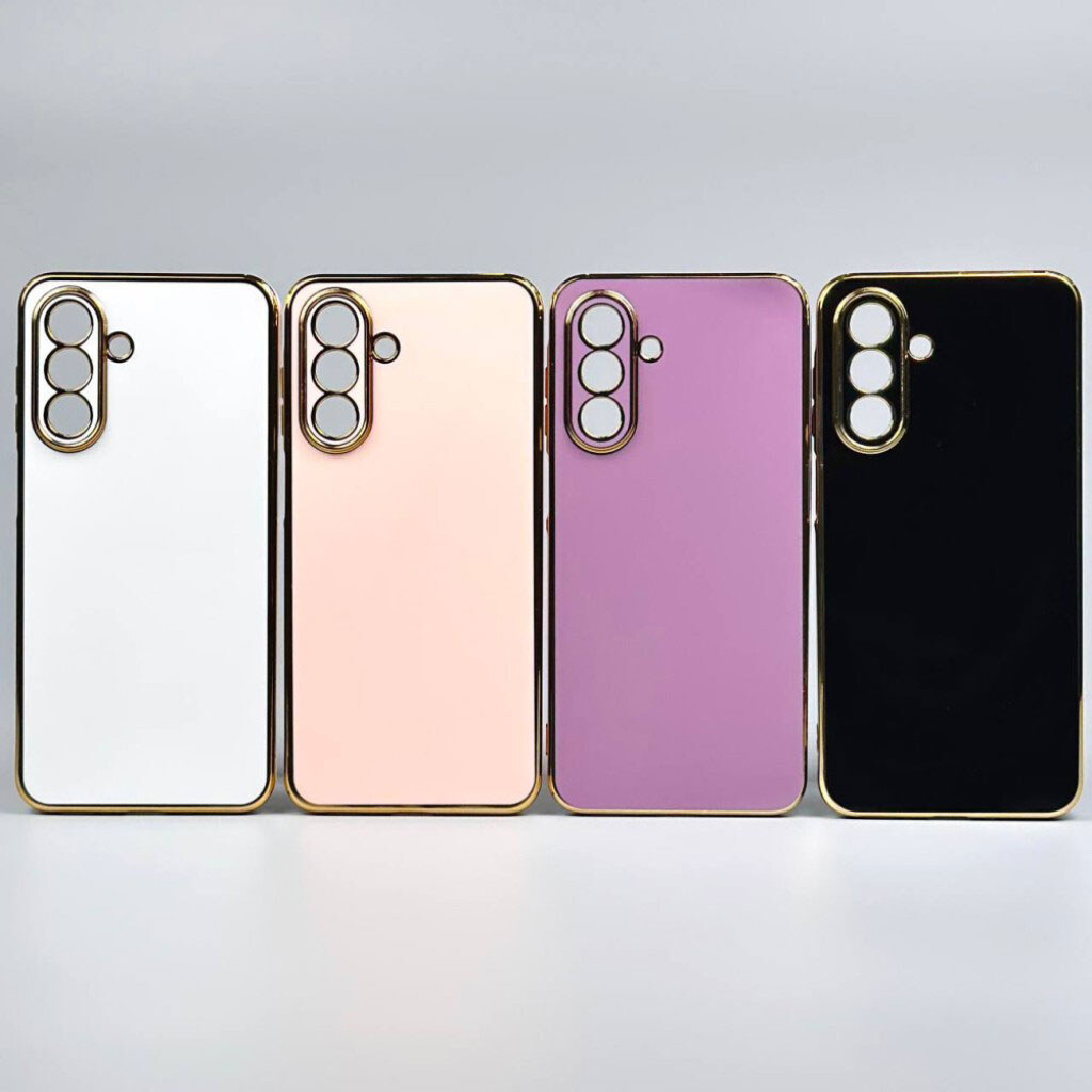 Чехол (накладка) Xiaomi Redmi 15, Golden Line Separate Camera, Фиолетовый - № 2 Чехол (накладка) Xiaomi Redmi 15, Golden Line Separate Camera, Фиолетовый - № 2