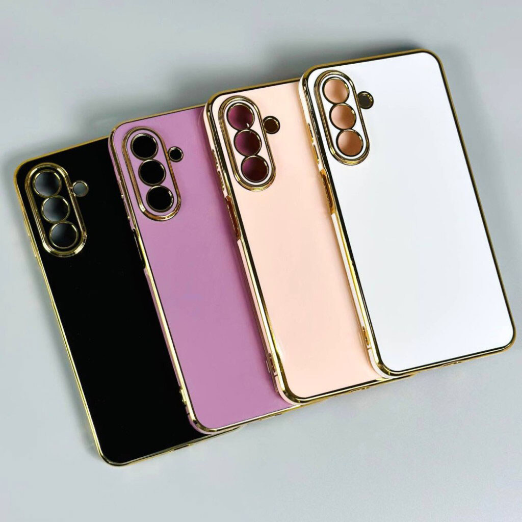 Чехол (накладка) Xiaomi Redmi 15, Golden Line Separate Camera, Фиолетовый - № 10 Чехол (накладка) Xiaomi Redmi 15, Golden Line Separate Camera, Фиолетовый - № 10