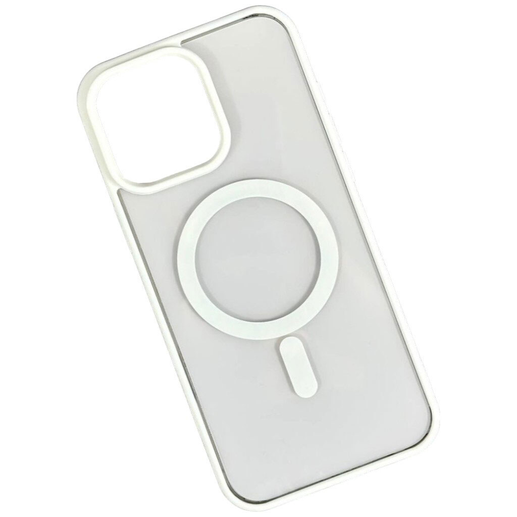 Чехол (накладка) Apple iPhone 13 Pro Max, Cristal Case Guard, MagSafe, Белый - № 1 Чехол (накладка) Apple iPhone 13 Pro Max, Cristal Case Guard, MagSafe, Белый - № 1