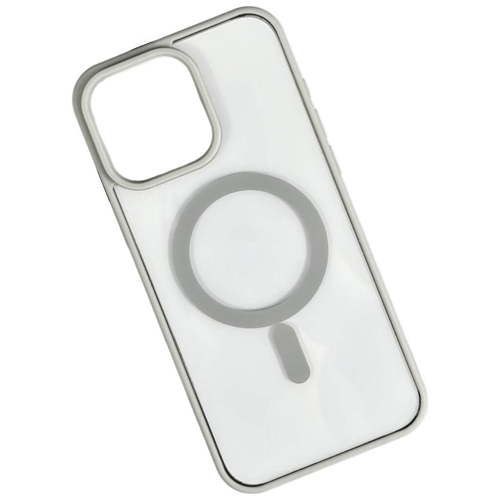 Чехол (накладка) Apple iPhone 13 Pro, Cristal Case Guard, MagSafe, Серый - № 1 Чехол (накладка) Apple iPhone 13 Pro, Cristal Case Guard, MagSafe, Серый - № 1