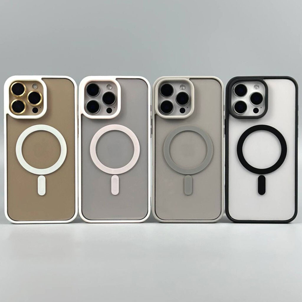 Чехол (накладка) Apple iPhone 13, Cristal Case Guard, MagSafe, Серый - № 2 Чехол (накладка) Apple iPhone 13, Cristal Case Guard, MagSafe, Серый - № 2