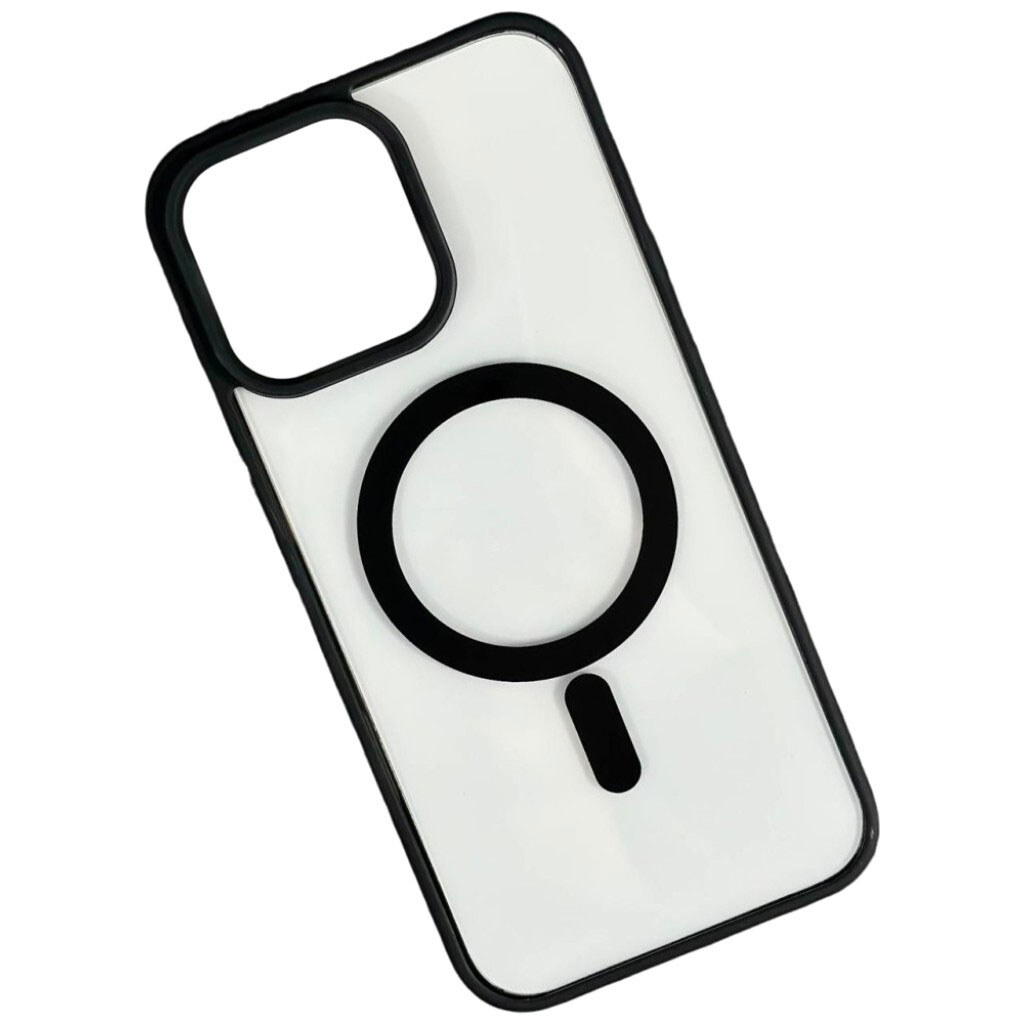 Чохол (накладка) Apple iPhone 14 Pro Max, Cristal Case Guard, MagSafe, Чорний - № 1 Чохол (накладка) Apple iPhone 14 Pro Max, Cristal Case Guard, MagSafe, Чорний - № 1