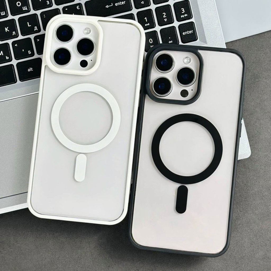 Чехол (накладка) Apple iPhone 14 Pro, Cristal Case Guard, MagSafe, Серый - № 11 Чехол (накладка) Apple iPhone 14 Pro, Cristal Case Guard, MagSafe, Серый - № 11