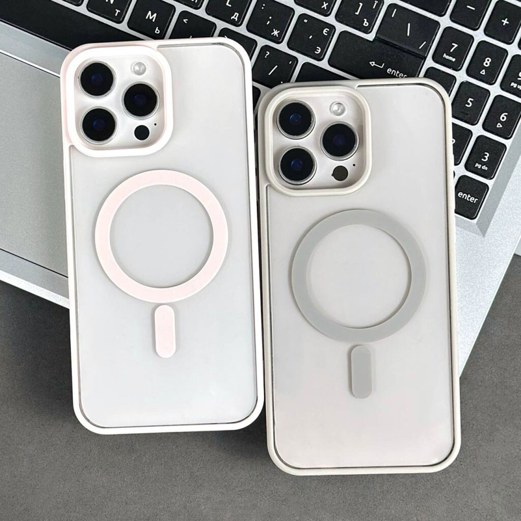 Чохол (накладка) Apple iPhone 15 Pro Max, Cristal Case Guard, MagSafe, Сірий - № 10 Чохол (накладка) Apple iPhone 15 Pro Max, Cristal Case Guard, MagSafe, Сірий - № 10