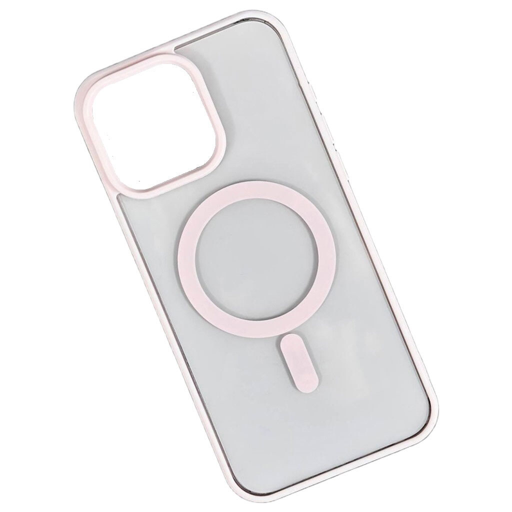 Чохол (накладка) Apple iPhone 15 Pro, Cristal Case Guard, MagSafe, Рожевий - № 1 Чохол (накладка) Apple iPhone 15 Pro, Cristal Case Guard, MagSafe, Рожевий - № 1