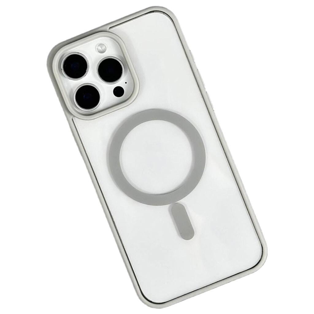 Чохол (накладка) Apple iPhone 15, Cristal Case Guard, MagSafe, Сірий - № 1 Чохол (накладка) Apple iPhone 15, Cristal Case Guard, MagSafe, Сірий - № 1