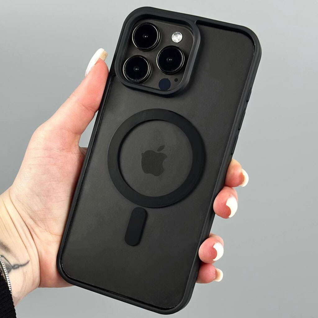 Чехол (накладка) Apple iPhone 17 Pro Max, Cristal Case Guard, MagSafe, Серый - № 6 Чехол (накладка) Apple iPhone 17 Pro Max, Cristal Case Guard, MagSafe, Серый - № 6
