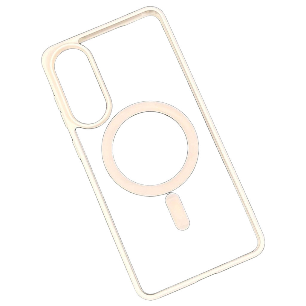 Чехол (накладка) Samsung Galaxy S25 Edge, Cristal Case Guard, MagSafe, Розовый - № 1 Чехол (накладка) Samsung Galaxy S25 Edge, Cristal Case Guard, MagSafe, Розовый - № 1