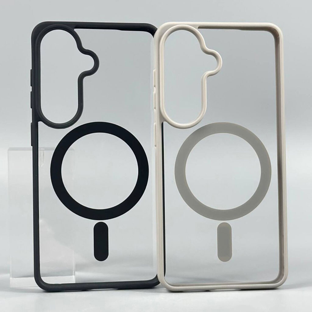 Чехол (накладка) Samsung Galaxy S26, Cristal Case Guard, MagSafe, Серый - № 4 Чехол (накладка) Samsung Galaxy S26, Cristal Case Guard, MagSafe, Серый - № 4