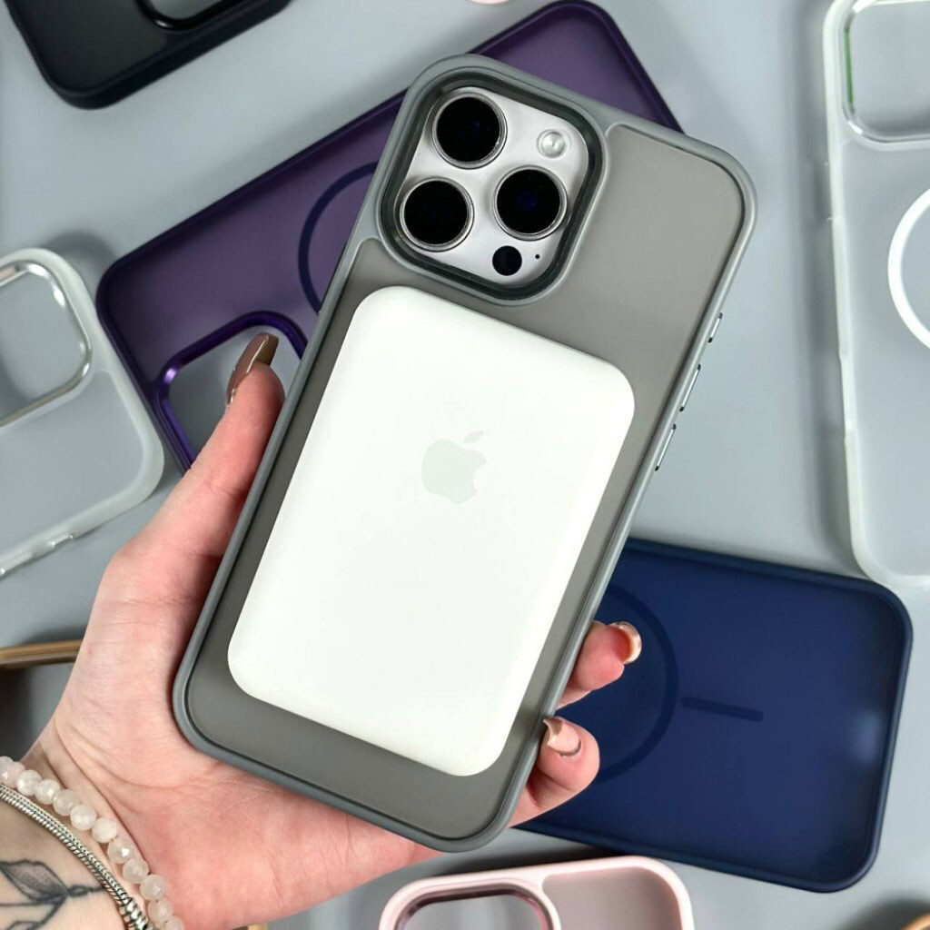 Чохол (накладка) Apple iPhone 15 Pro Max, Air Beats Matte Camera, MagSafe, Фіолетовий - № 8 Чохол (накладка) Apple iPhone 15 Pro Max, Air Beats Matte Camera, MagSafe, Фіолетовий - № 8