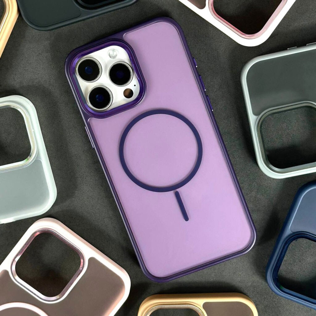 Чехол (накладка) Apple iPhone 17, Air Beats Matte Camera, MagSafe, Фиолетовый - № 9 Чехол (накладка) Apple iPhone 17, Air Beats Matte Camera, MagSafe, Фиолетовый - № 9