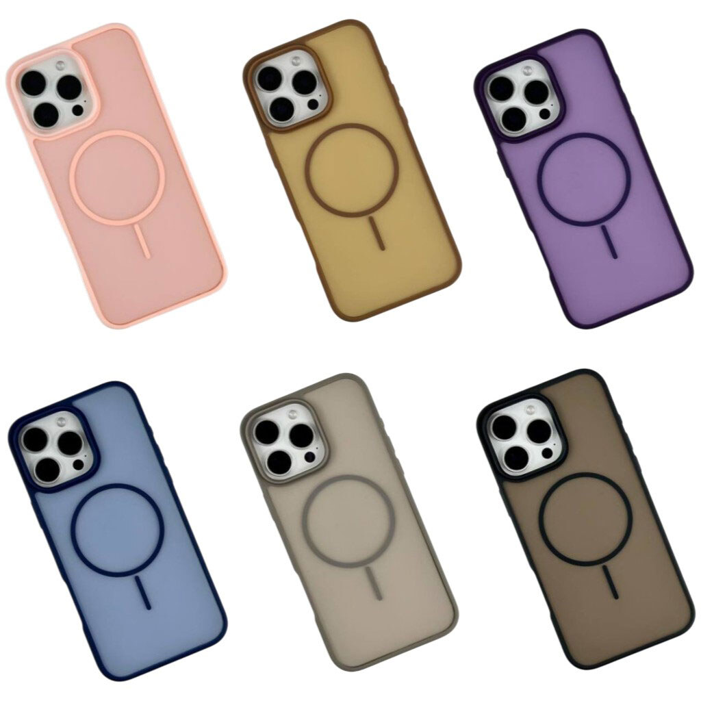 Чехол (накладка) Apple iPhone 13 Pro, Air Beats Matte Color, MagSafe, Серый - № 15 Чехол (накладка) Apple iPhone 13 Pro, Air Beats Matte Color, MagSafe, Серый - № 15