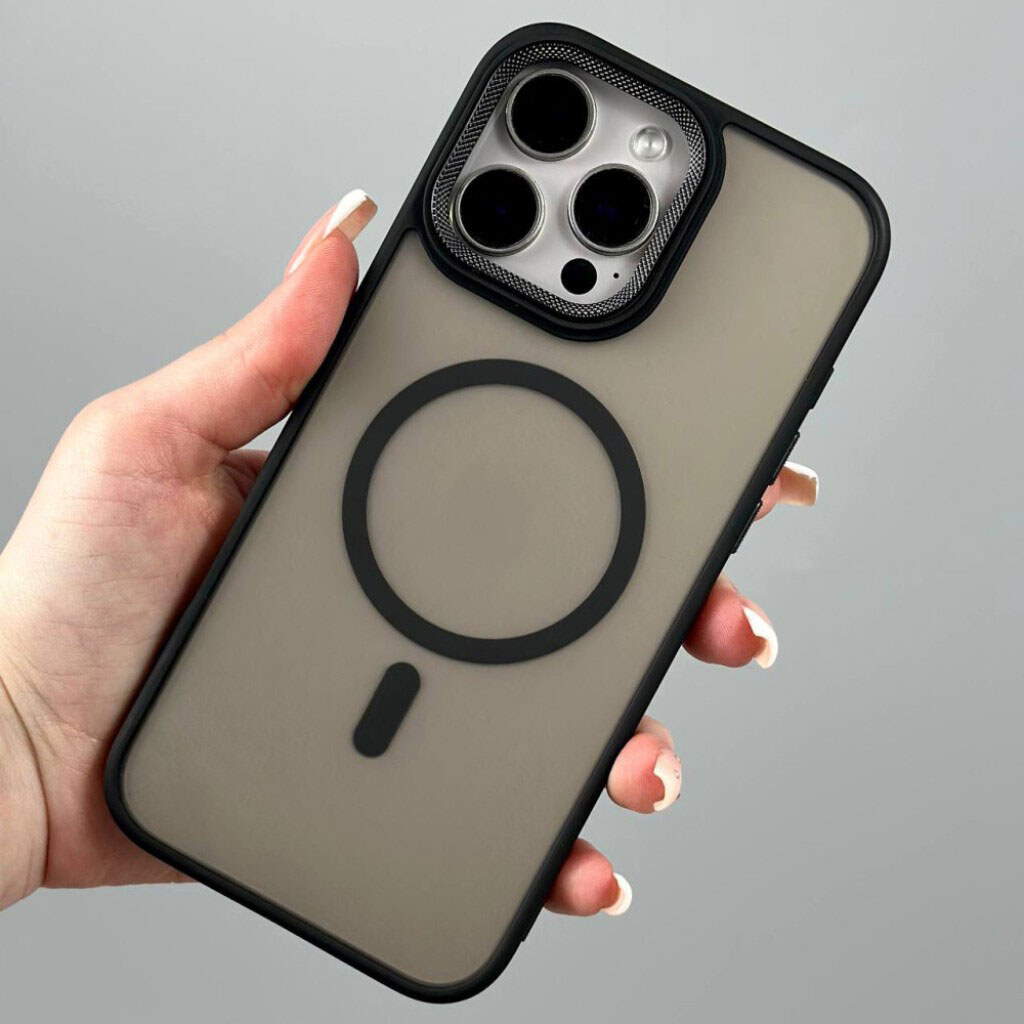 Чехол (накладка) Samsung Galaxy S26, Matte Corrugated, MagSafe, Черный - № 7 Чехол (накладка) Samsung Galaxy S26, Matte Corrugated, MagSafe, Черный - № 7