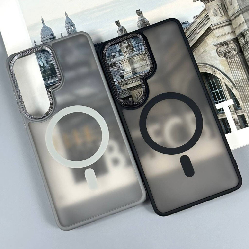 Чехол (накладка) Samsung Galaxy S26, Matte Corrugated, MagSafe, Черный - № 8 Чехол (накладка) Samsung Galaxy S26, Matte Corrugated, MagSafe, Черный - № 8