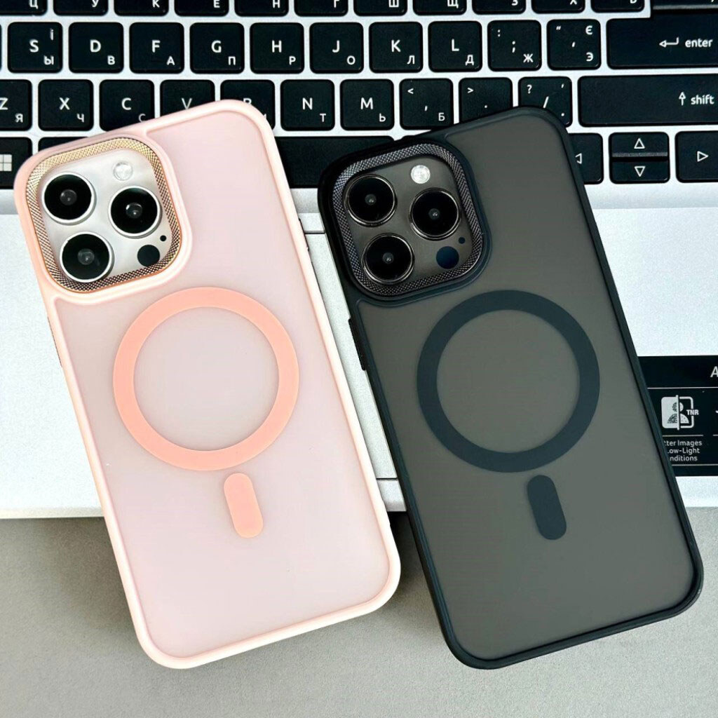 Чехол (накладка) Apple iPhone 17, Matte Corrugated, MagSafe, Синий - № 11 Чехол (накладка) Apple iPhone 17, Matte Corrugated, MagSafe, Синий - № 11