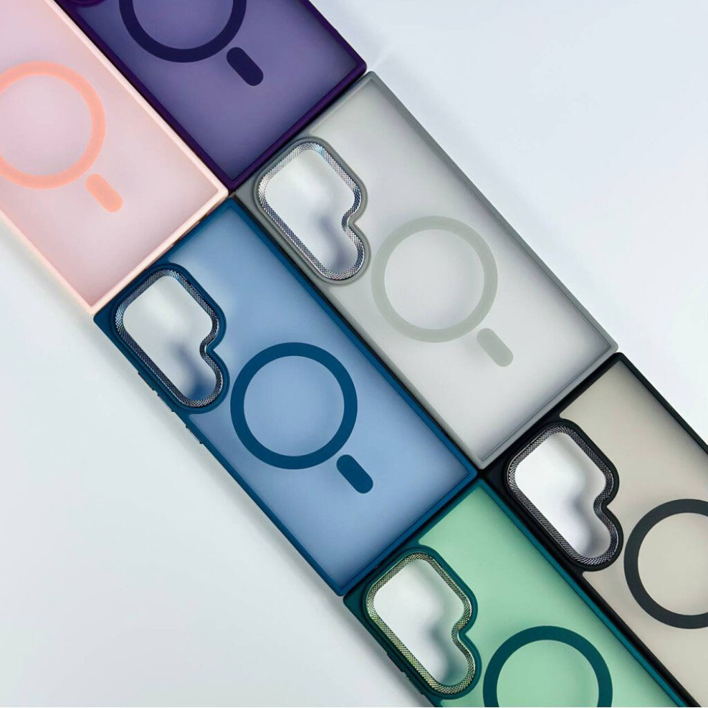 Чехол (накладка) Samsung A255 Galaxy A25 5G, Matte Corrugated, MagSafe, Розовый - № 8 Чехол (накладка) Samsung A255 Galaxy A25 5G, Matte Corrugated, MagSafe, Розовый - № 8