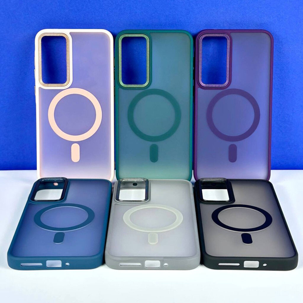 Чехол (накладка) Xiaomi Poco C65 / Redmi 13C, Matte Corrugated, MagSafe, Розовый - № 2 Чехол (накладка) Xiaomi Poco C65 / Redmi 13C, Matte Corrugated, MagSafe, Розовый - № 2