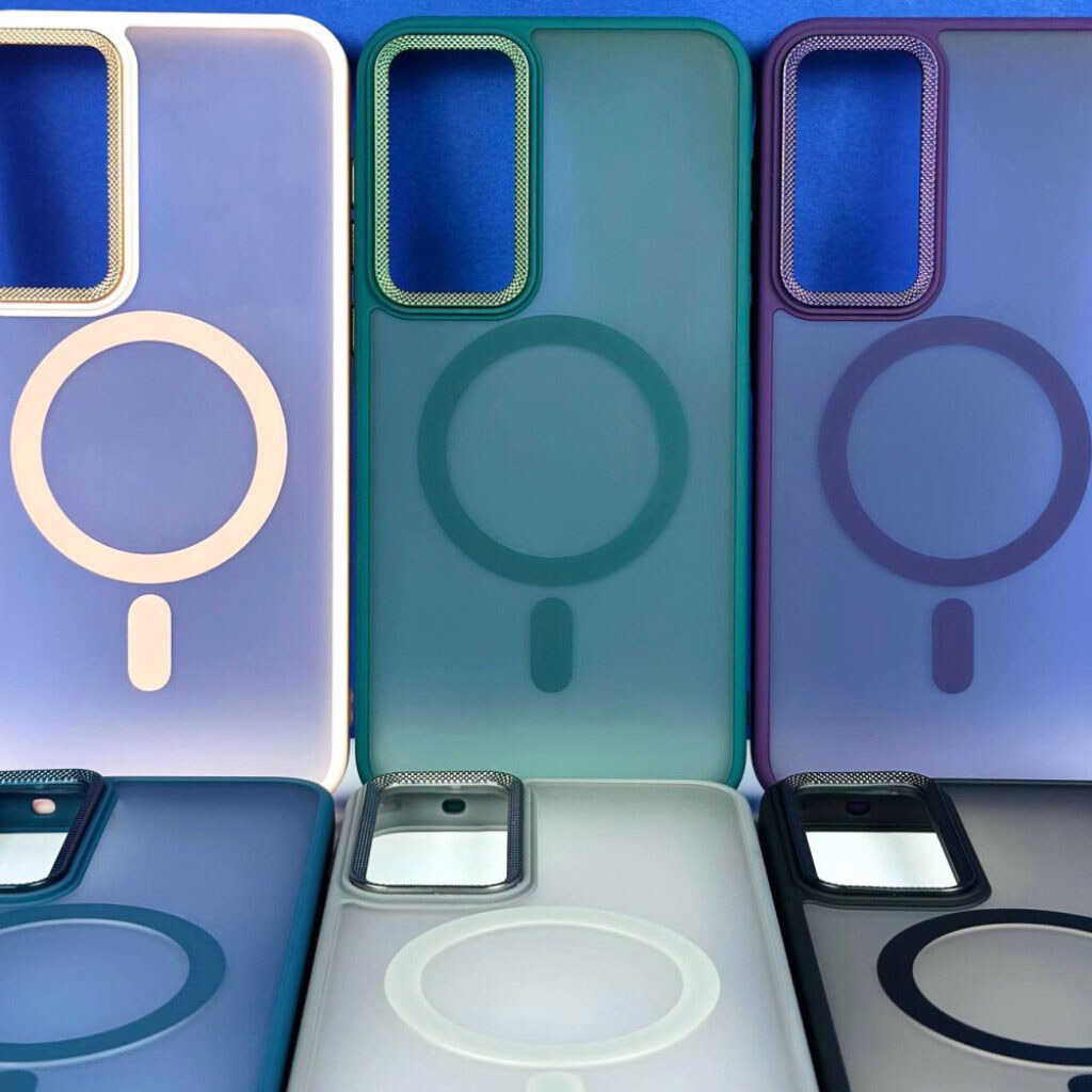 Чехол (накладка) Xiaomi Poco C65 / Redmi 13C, Matte Corrugated, MagSafe, Розовый - № 3 Чехол (накладка) Xiaomi Poco C65 / Redmi 13C, Matte Corrugated, MagSafe, Розовый - № 3