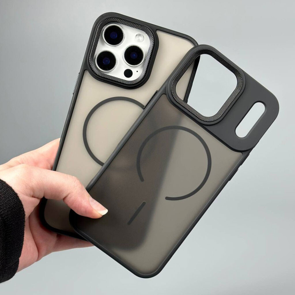 Чехол (накладка) Apple iPhone 15 Pro Max, Matte Corrugated Camera Thin, MagSafe, Фиолетовый - № 11 Чехол (накладка) Apple iPhone 15 Pro Max, Matte Corrugated Camera Thin, MagSafe, Фиолетовый - № 11